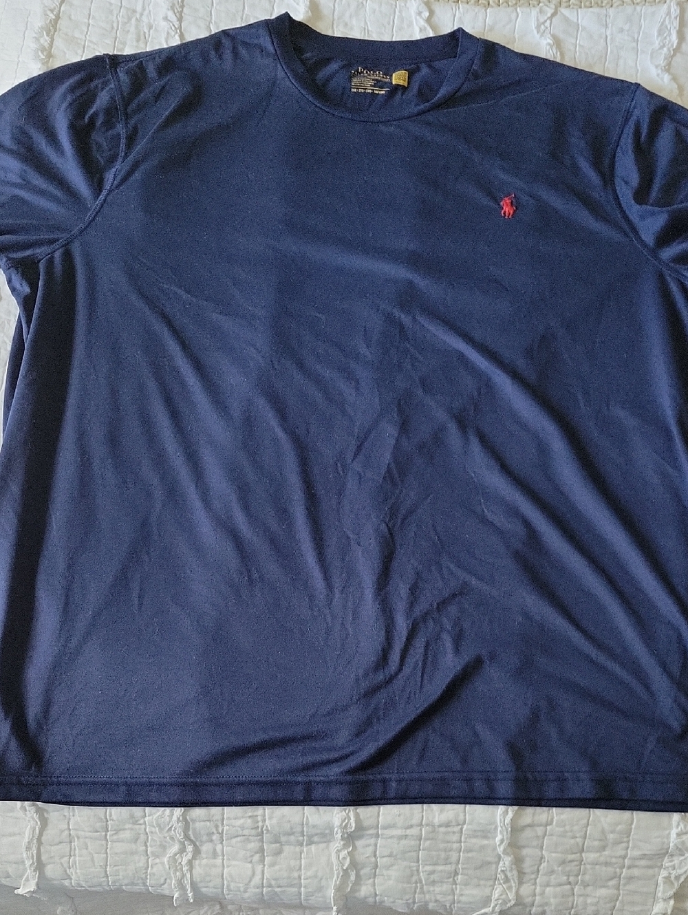 Polo Ralph Lauren Performance Navy Short Sleeve Crewneck T-Shirt Red Polo  2X
